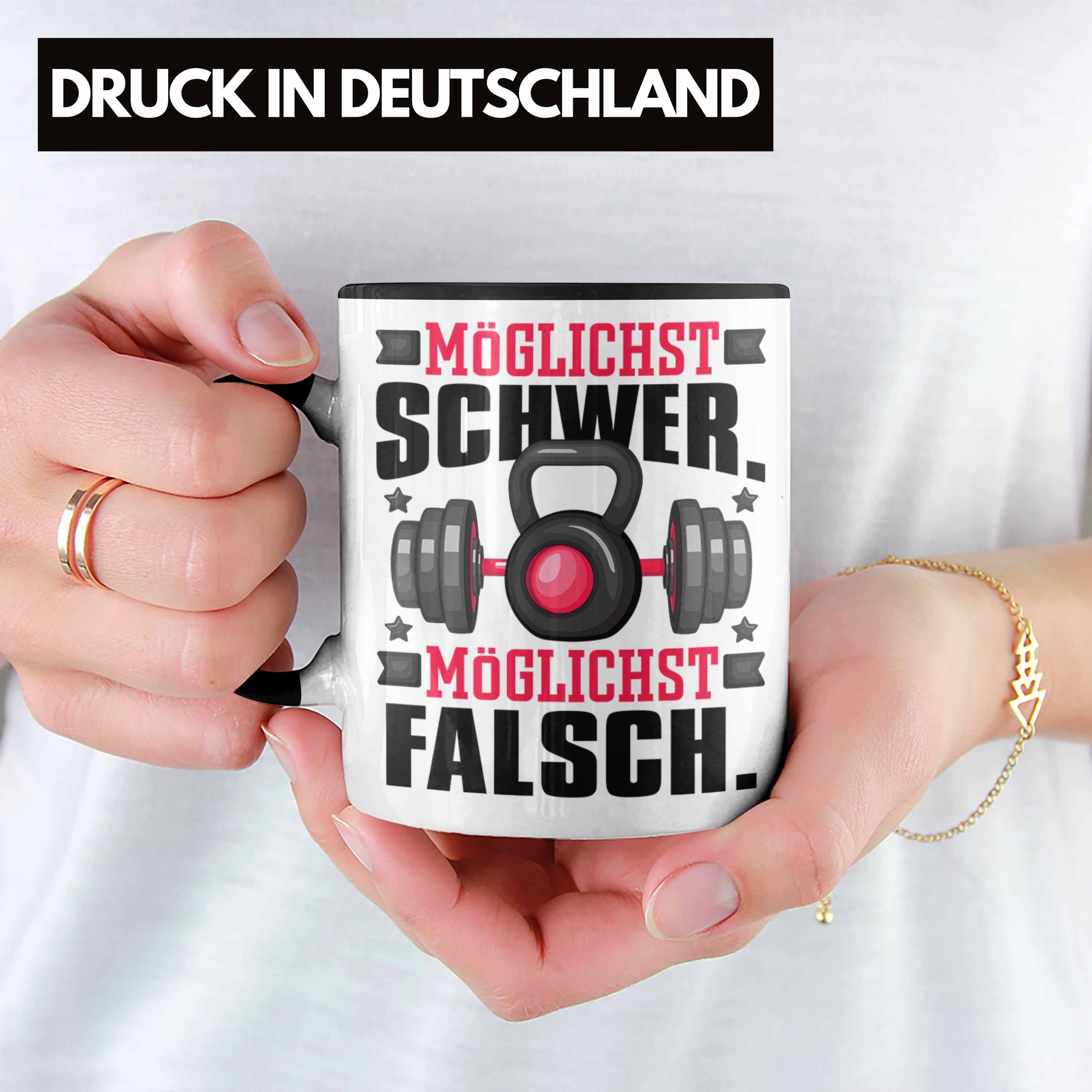 Trendation Tasse Möglichst Schwer Möglichst Falsch Tasse Geschenk Bodybuilder Bodybuild