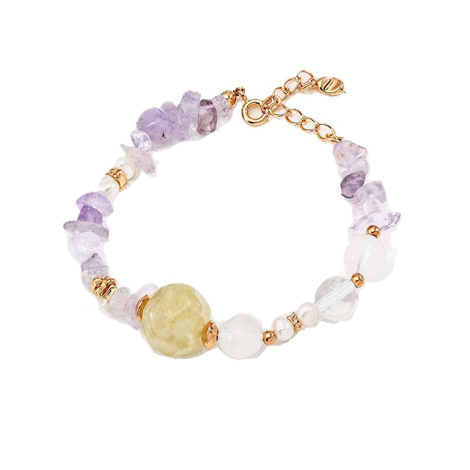 Jumpeak Silberarmband armband silber 925 damen,amethyst armband,citrin armband,18k vergoldet, bergkristall armband,armband damen,geschenk schwester,damen geschenk