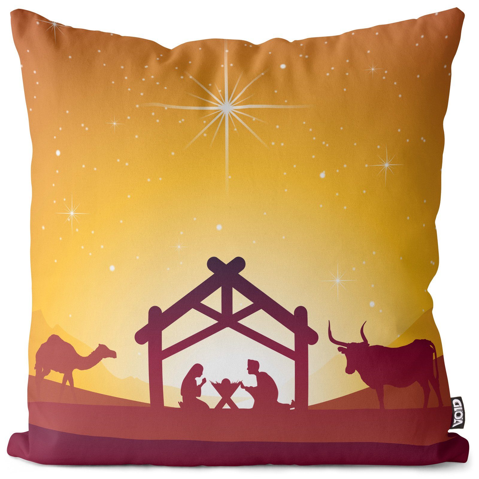 VOID Kissenbezug, (1 Stück), Krippe Jesus Heilig Abend Stall Weihnachtskrip günstig online kaufen