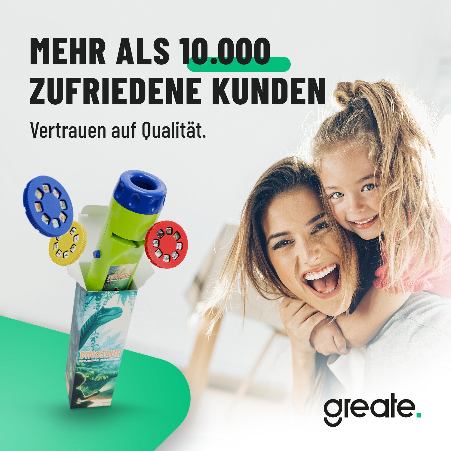 greate. Diaprojektor Taschenlampe Dinosaurier Kinder - Dino Projektor Lampe mit 24 Bildern