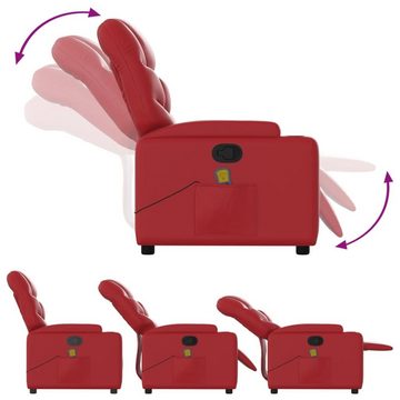 vidaXL Sessel Massagesessel Rot Kunstleder (1-St)