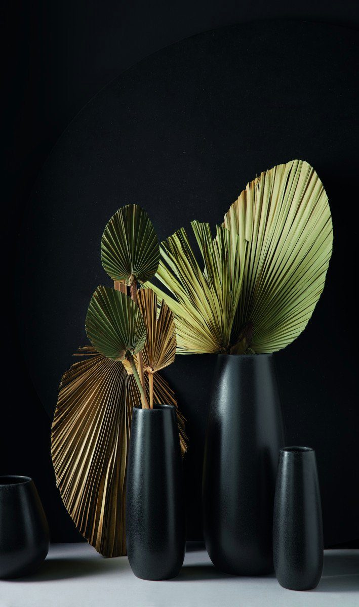 ASA SELECTION Dekovase Ease Vase black iron Ø 6 cm (Vasen), Wohnaccessoires günstig online kaufen