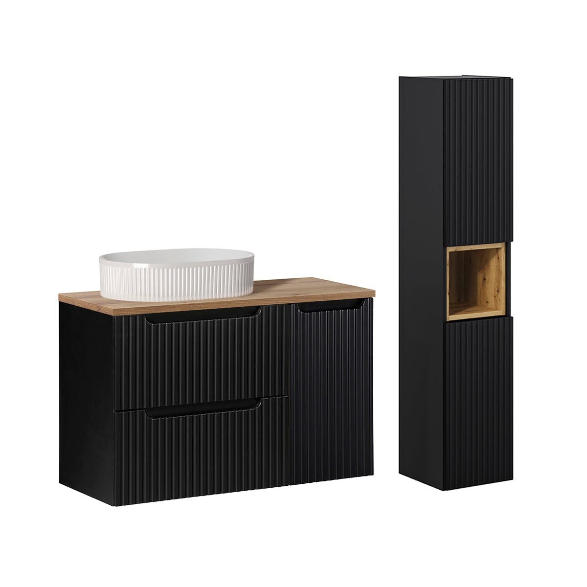 Petits-meubles Badmöbel-Set Riva, (90.4 cm)
