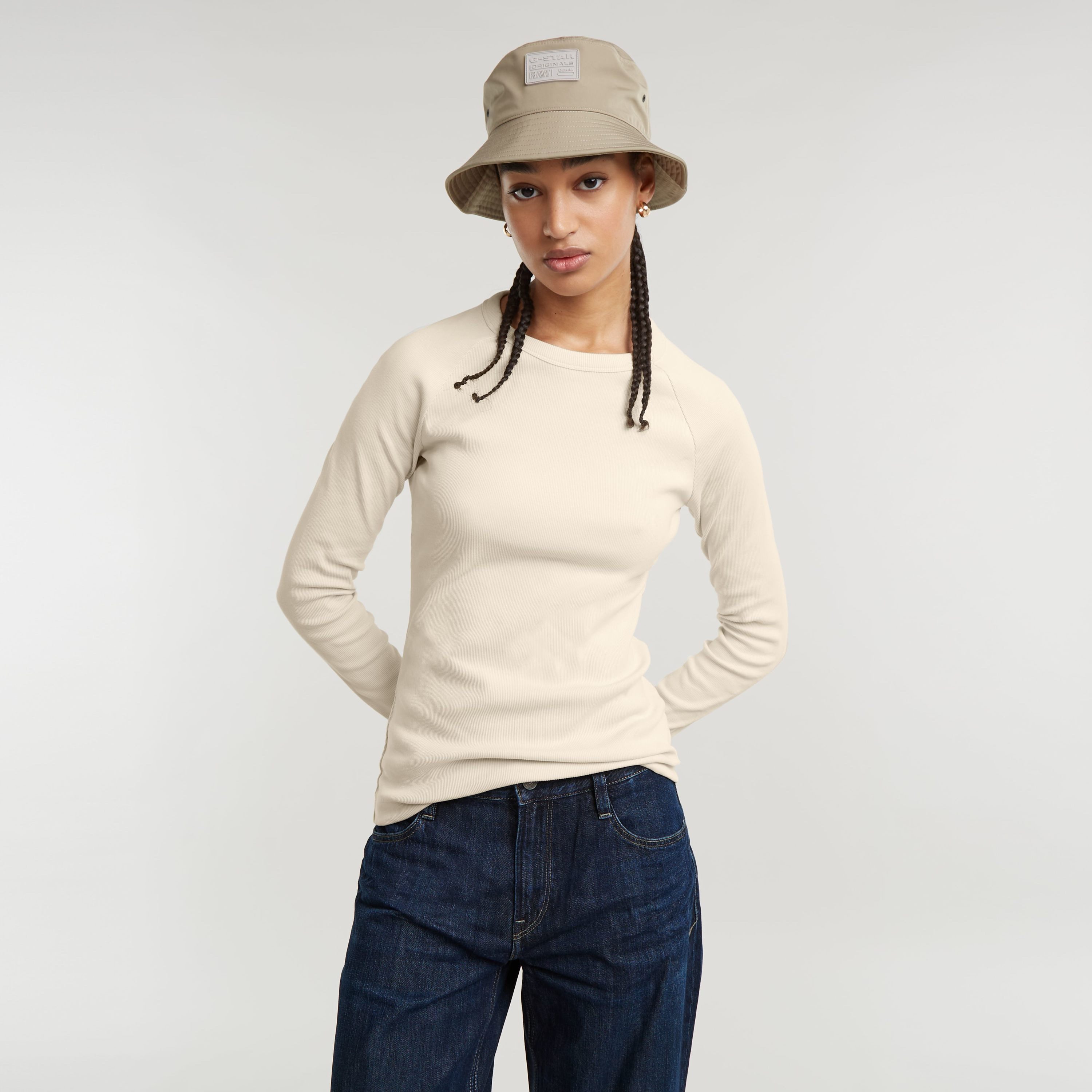 G-STAR T-Shirt Slim Rib Keyhole mit günstig online kaufen