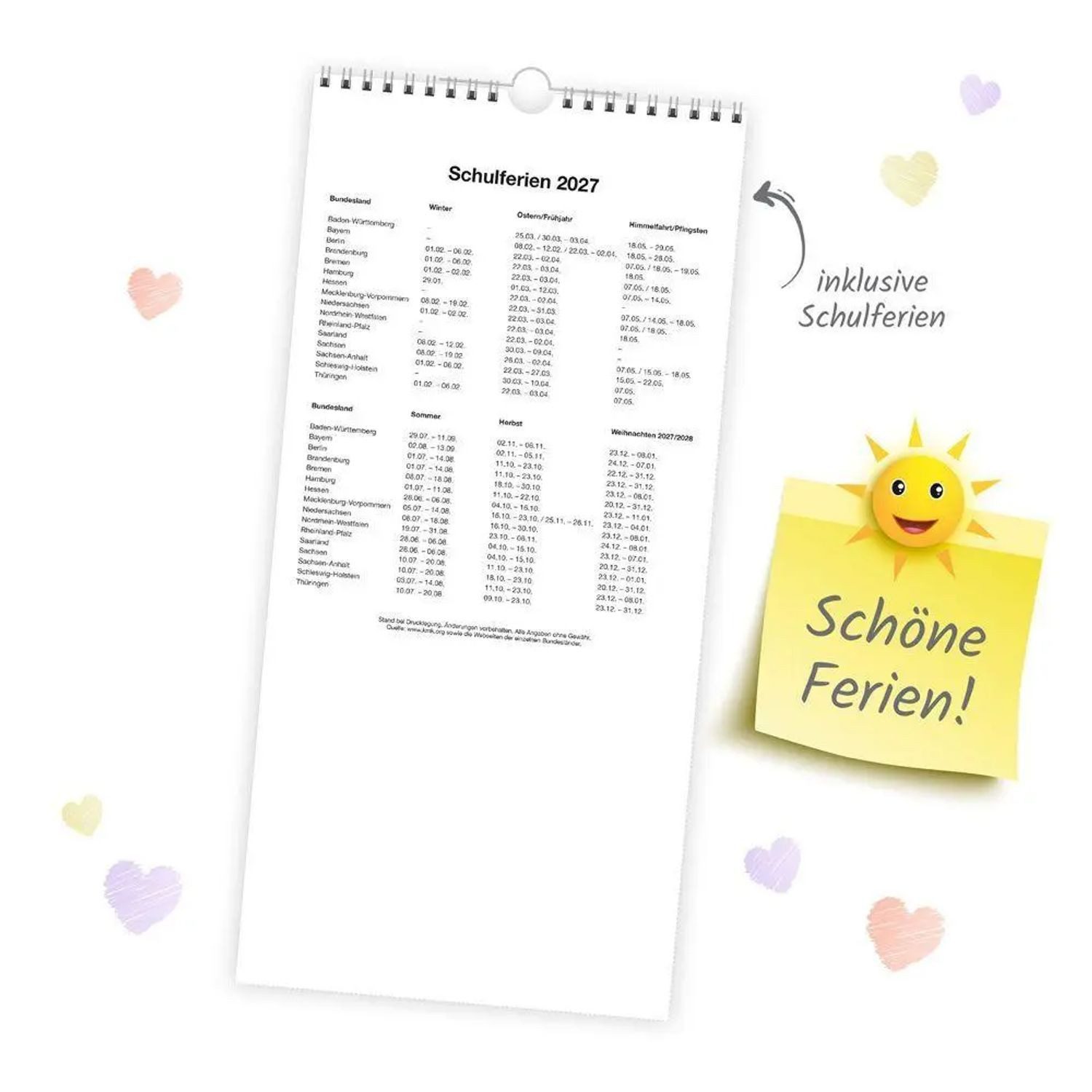Trötsch Verlag Wandkalender TRÖTSCH - Familienkalender Familienterminer 2027 – Bild 2 von 5