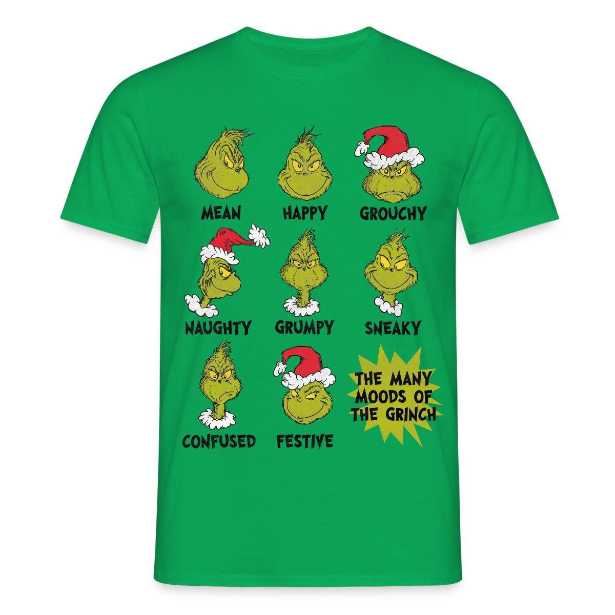 T-Shirt Der Grinch Moods Of The Grinch Stimmungen Männer T-Shirt