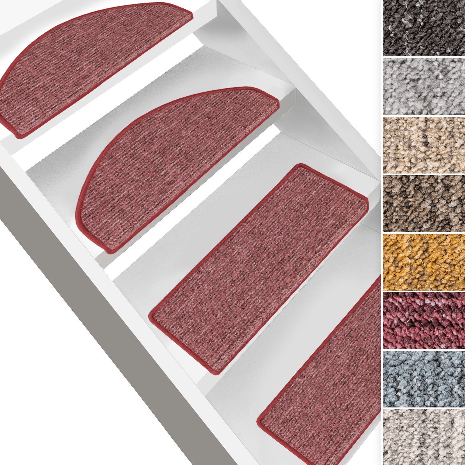 Karat Stufenmatte Alto – strapazierfähiges Treppenschutz‑Set, mit Klebestre günstig online kaufen