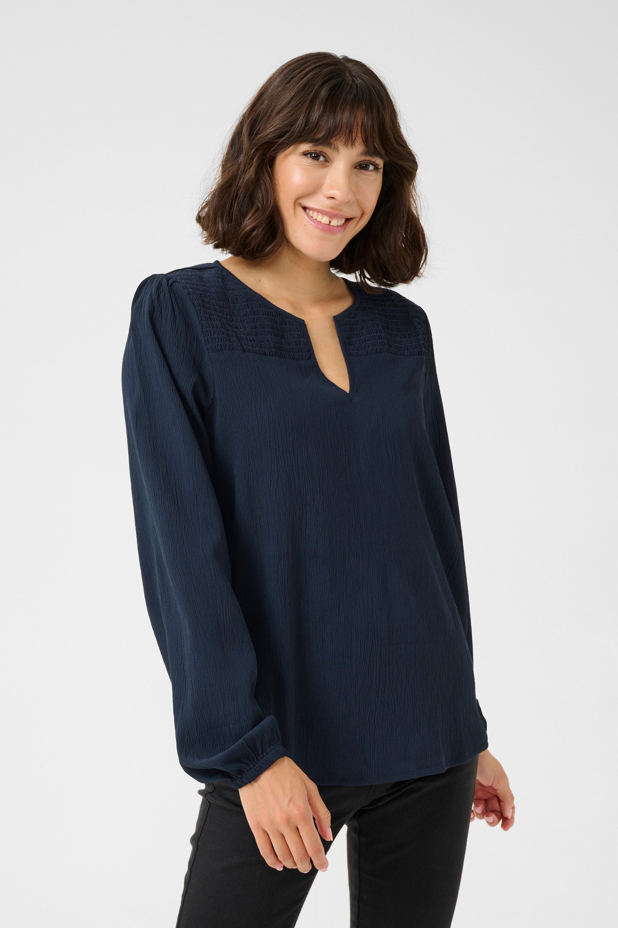 Langarmbluse Langarm-Bluse KAlinda