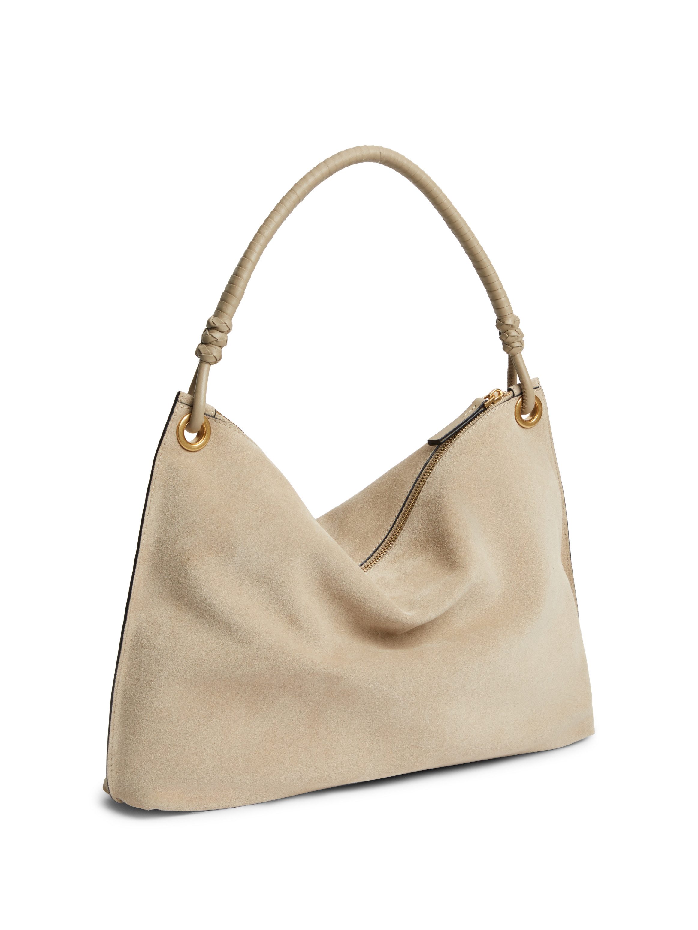 Tommy Hilfiger Schultertasche TH STATEMENT LEATHER BAG SUEDE, Damen Tragetasche, Handtasche mit modischen Quasten