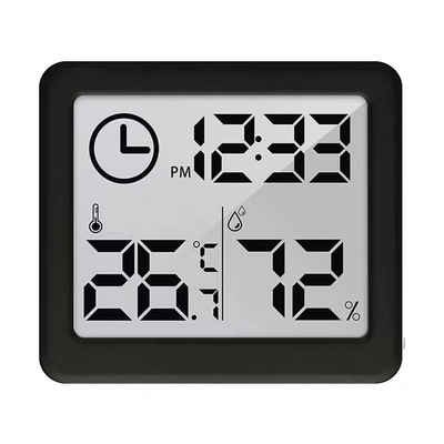 GreenBlue Raumthermometer GB384, 1-tlg., Digitales Thermometer/Hygrometer mit Uhrfunktion