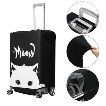 kwmobile Kofferhülle Koffer Hülle Größe Koffer (XL), Elastische Kofferschutzhülle mit Reißverschluss - Reisekoffer Überzug