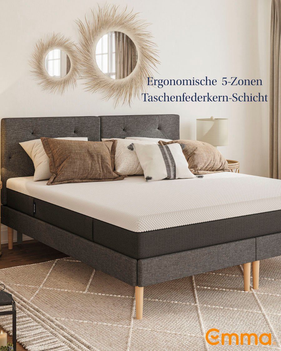 Taschenfederkernmatratze Emma 25 Federkern, Emma, 25 Matratze und 90x200 cm cm in Größen, Premium-Matratze weiteren hoch