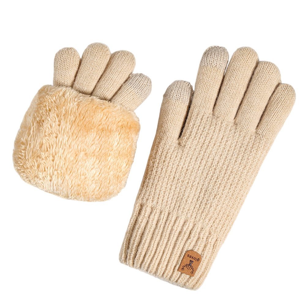 Cachito Strickhandschuhe Touchscreen Warme Strickhandschuhe Thermohandschuhe Outdoor Winter Geschenke für Herren und Damen