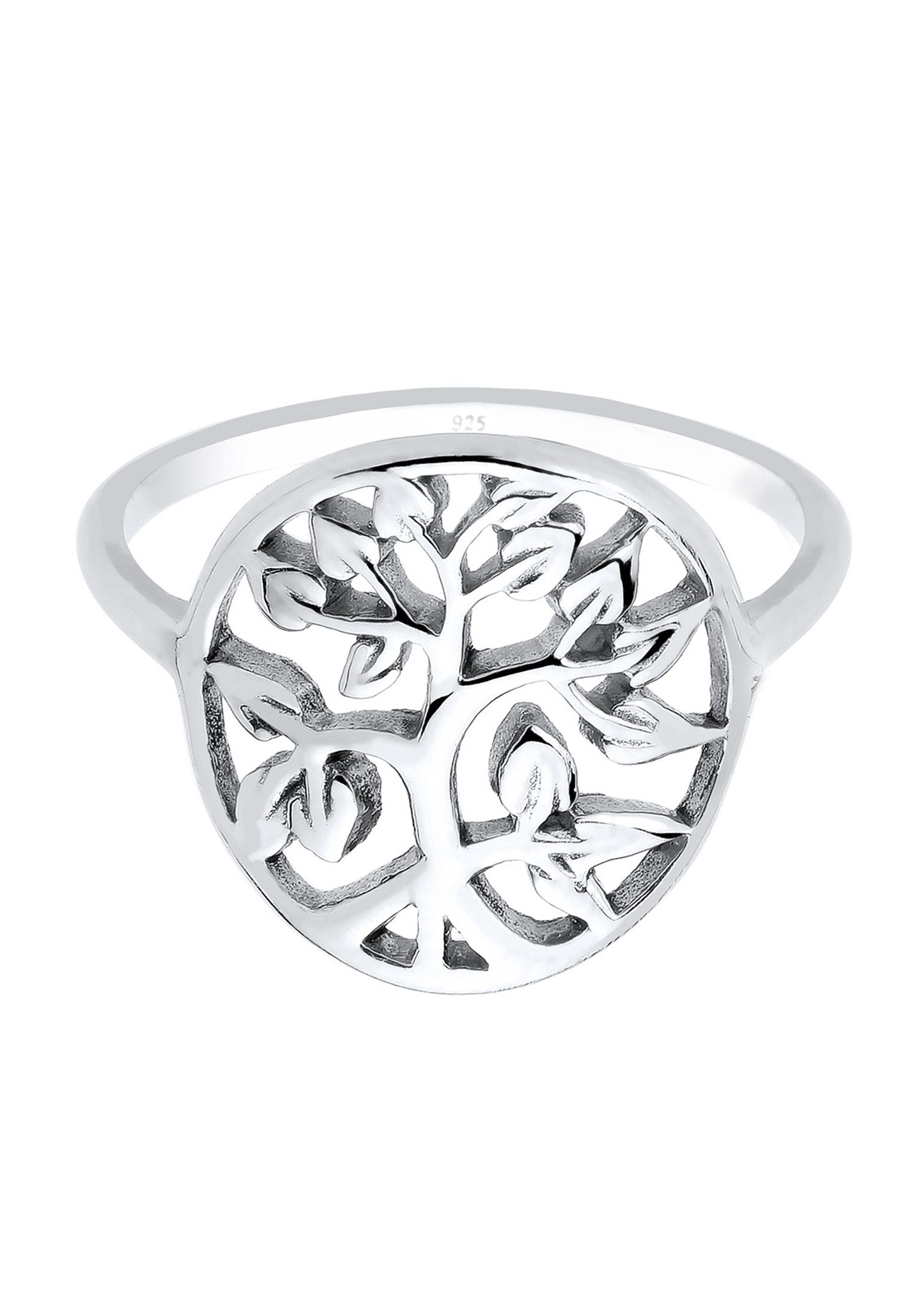Elli Fingerring Lebensbaum Floral 925er Sterling Silber, Lebensbaum günstig online kaufen
