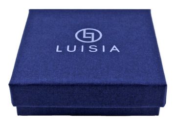 LUISIA® Kette mit Anhänger Kordel Halskette "Enya" mit Herzanhänger mit Swarovski® Elements (inkl. Schmuckbox)