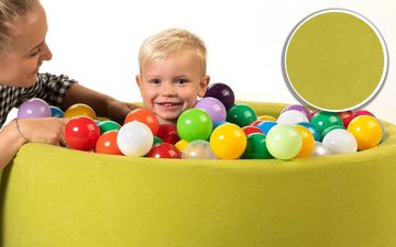 sunnypillow Bällebad-Bälle sunnypillow Bällebad für Baby Kinder mit 200/400 bunten Bällen ∅ 7cm Bällepool 90∅ x H 30cm