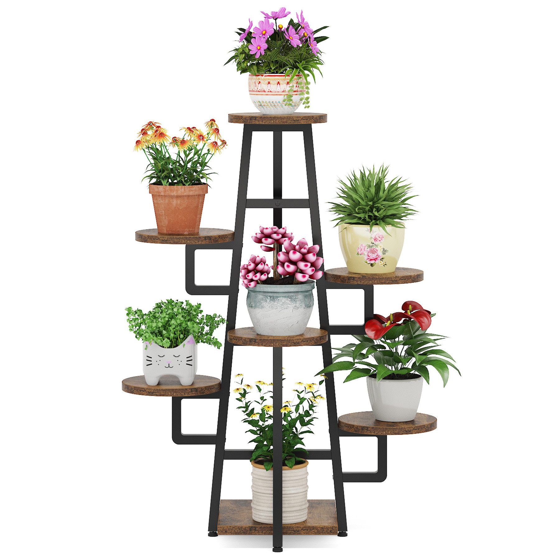 Tribesigns Blumenständer 7 Etagen Pflanzenregal Standregal, günstig online kaufen