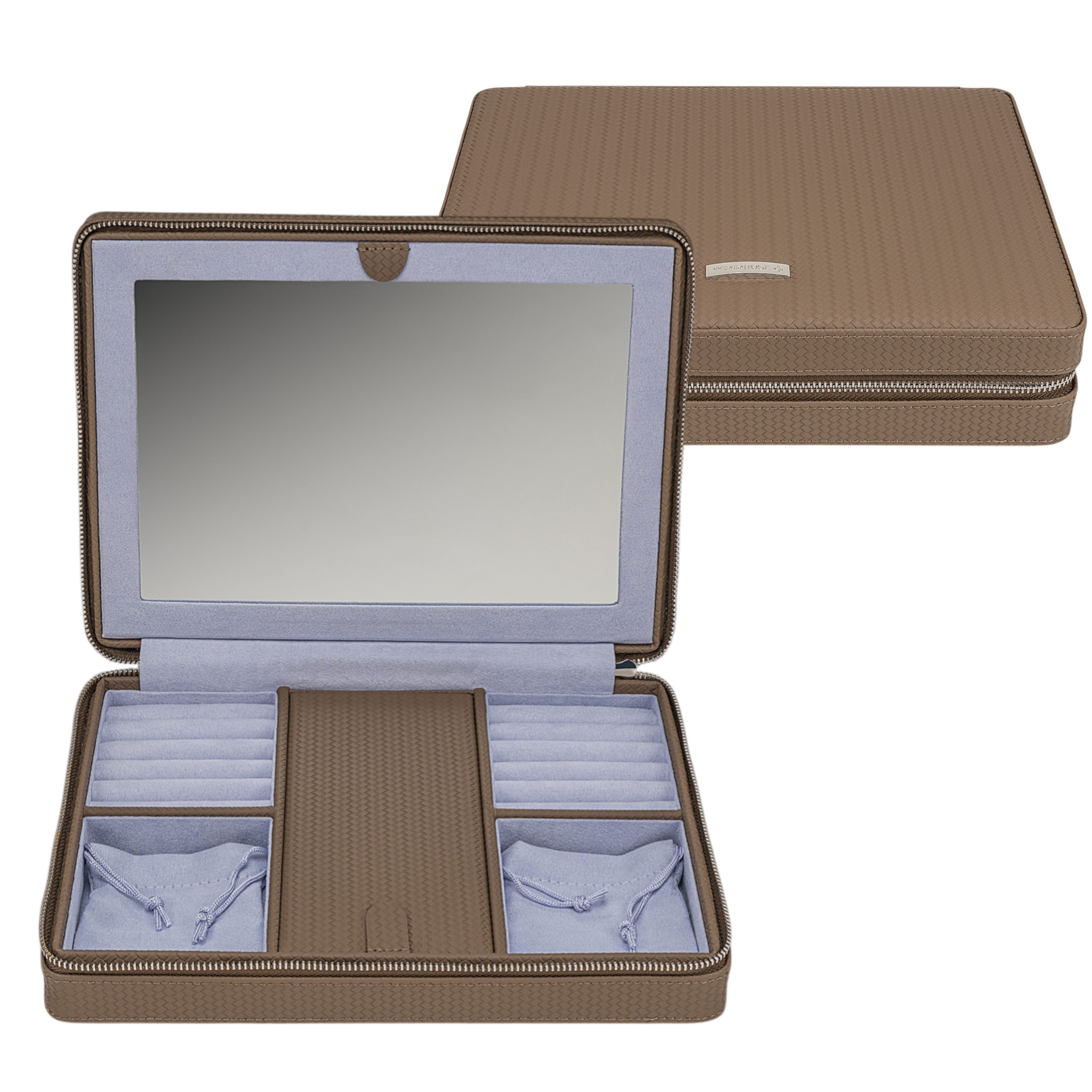 Schmucketui Reißverschluss Schmuckbox