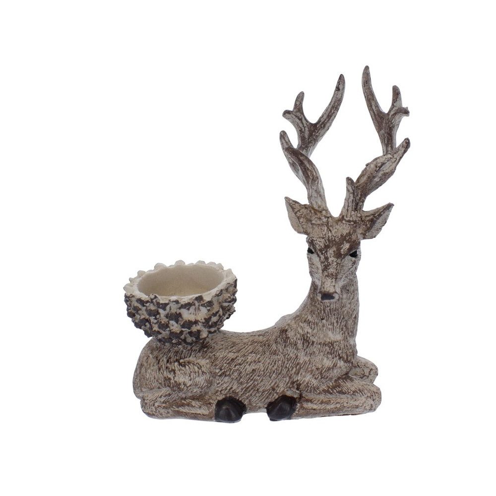 Teelichthalter Teelichthalter Hirsch - ca, 14 x 8 x 18 cm