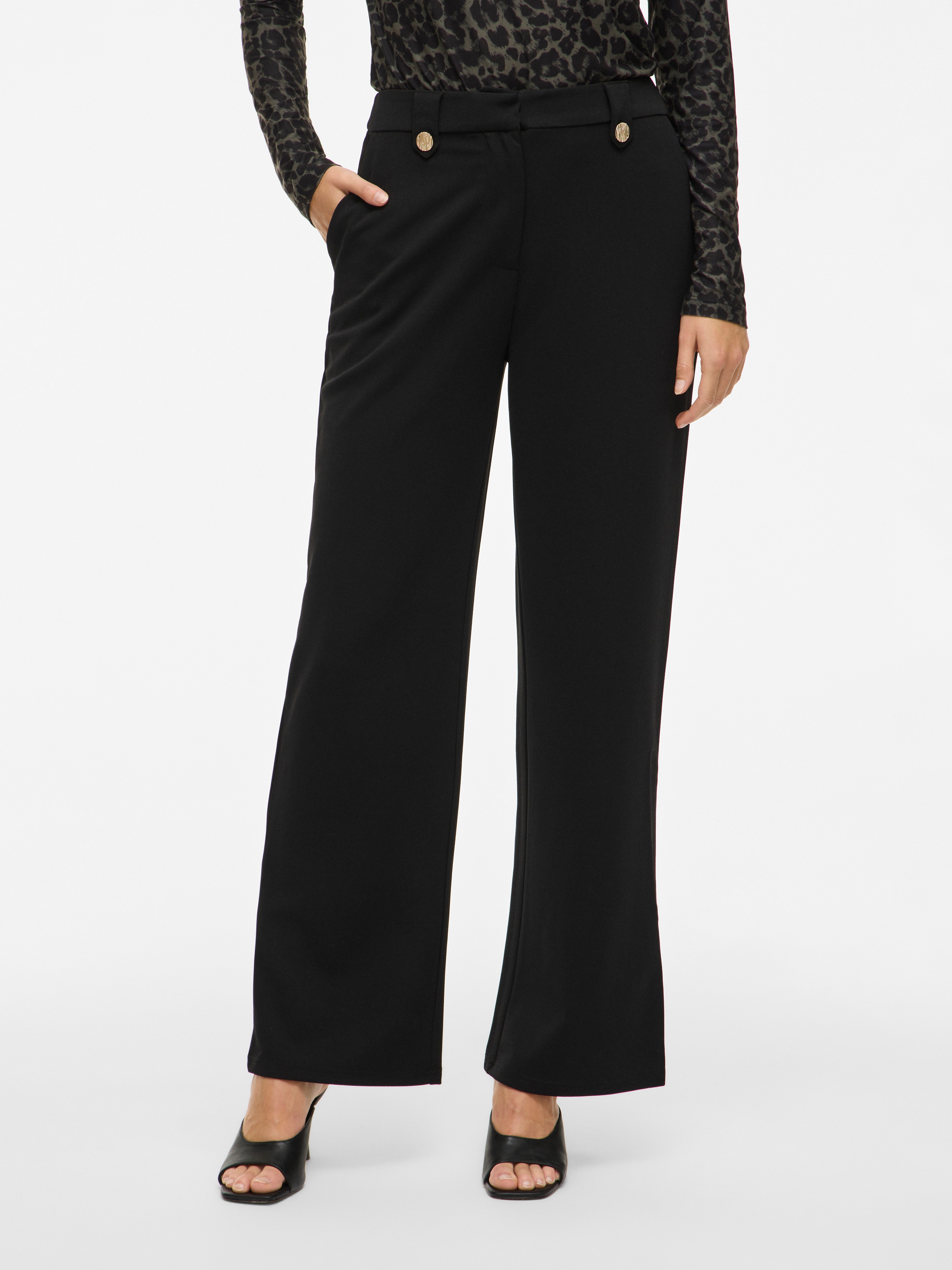 Vila Anzughose VICLUA HW WIDE BUTTON PANTS- NOOS günstig online kaufen