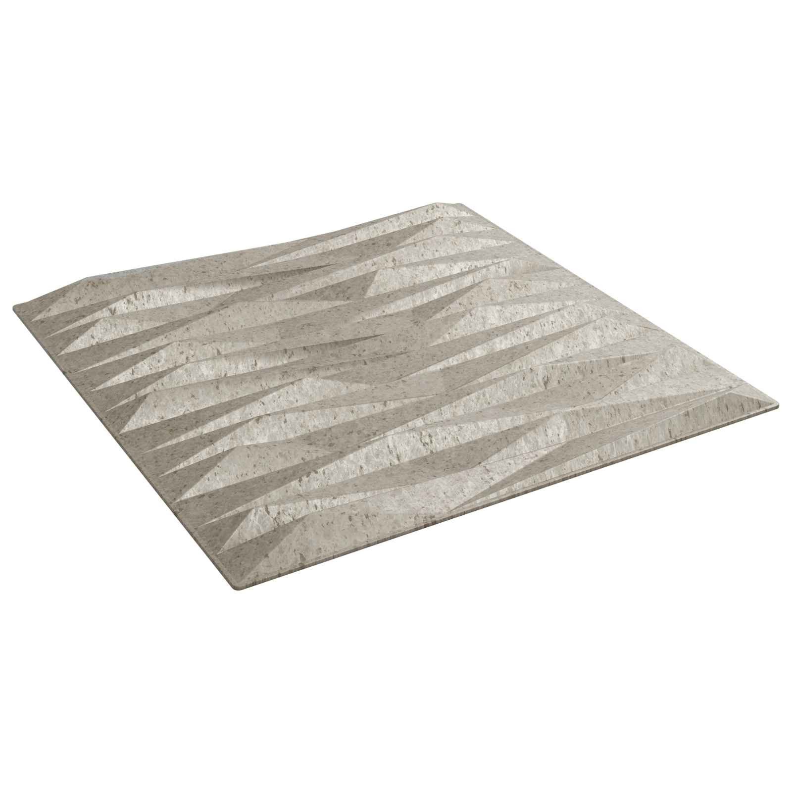 furnicato Wandpaneel Wandpaneele 50 x 50 cm Stein Beton, Zuschneidbare 3D-Wandverkleidung für dein Wohnzimmer
