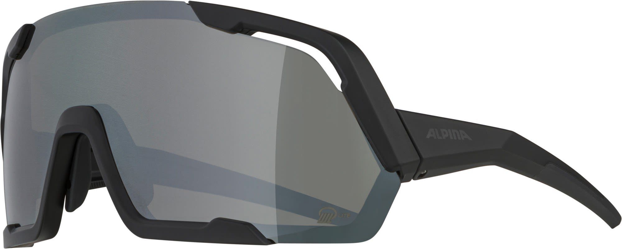 Accessoires Black Alpina Alpina Sportbrille Q-lite Mirror Rocket Silver - Matt