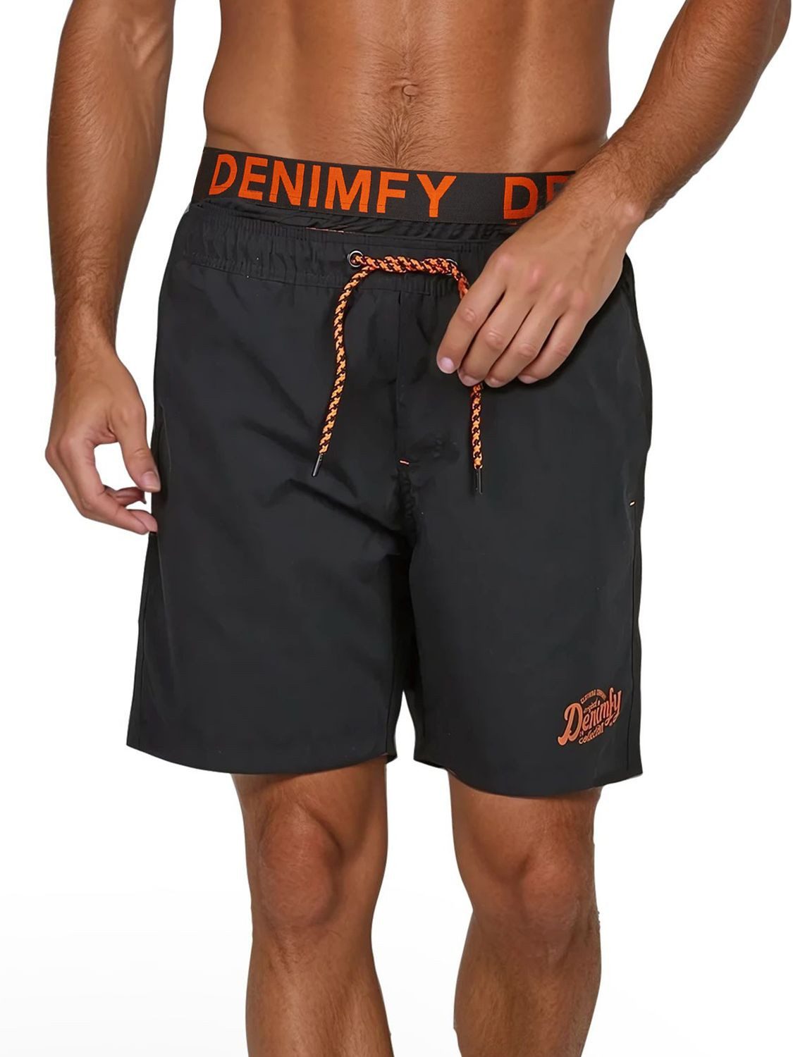 DENIMFY Badeshorts Herren Badehose DFNeo Regular Fit (1-St) Sportshorts mit Kordelzug