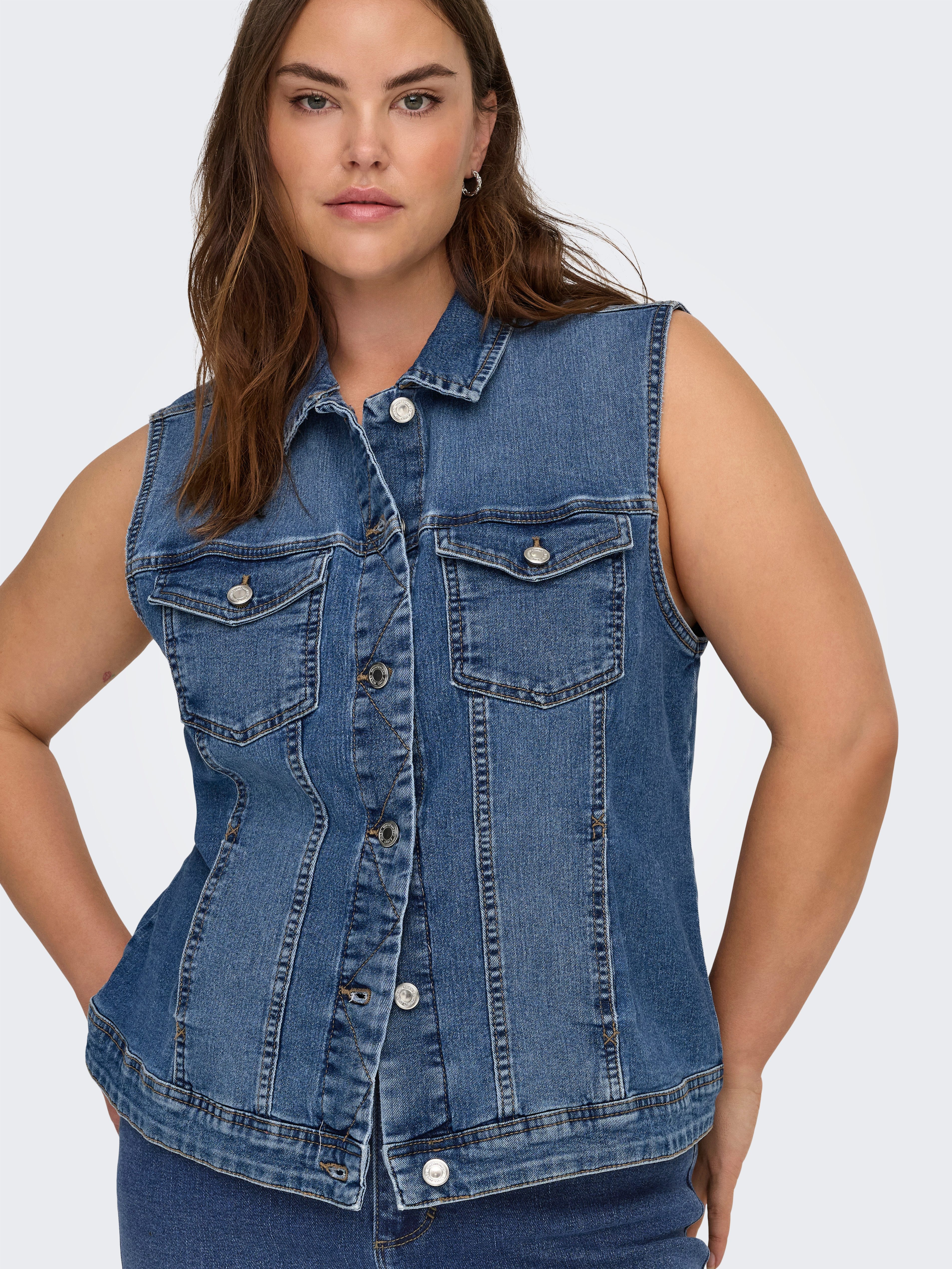 ONLY CARMAKOMA Jeansweste CARWESPA WEST DNM PIM619 NOOS