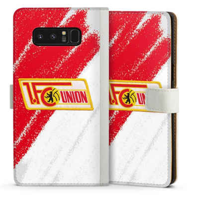 DeinDesign Handyhülle Offizielles Lizenzprodukt 1. FC Union Berlin Logo, Samsung Galaxy Note 8 Hülle Handy Flip Case Wallet Cover