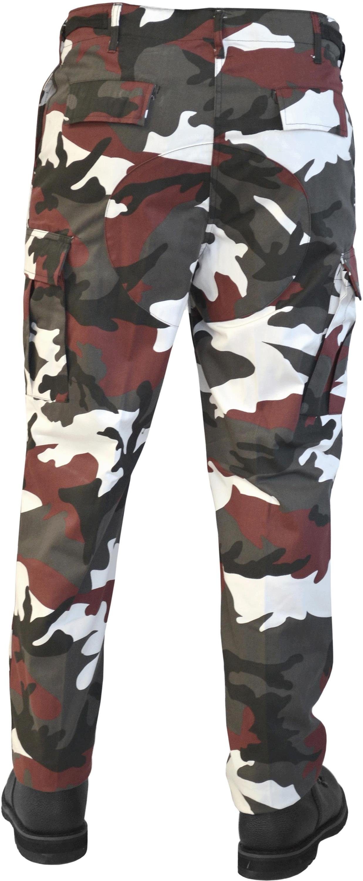 Camo Freizeithose Cargohose BDU BDU Herren Feldhose Outdoorhose normani Rangerhose Outdoorhose Trooper Red US