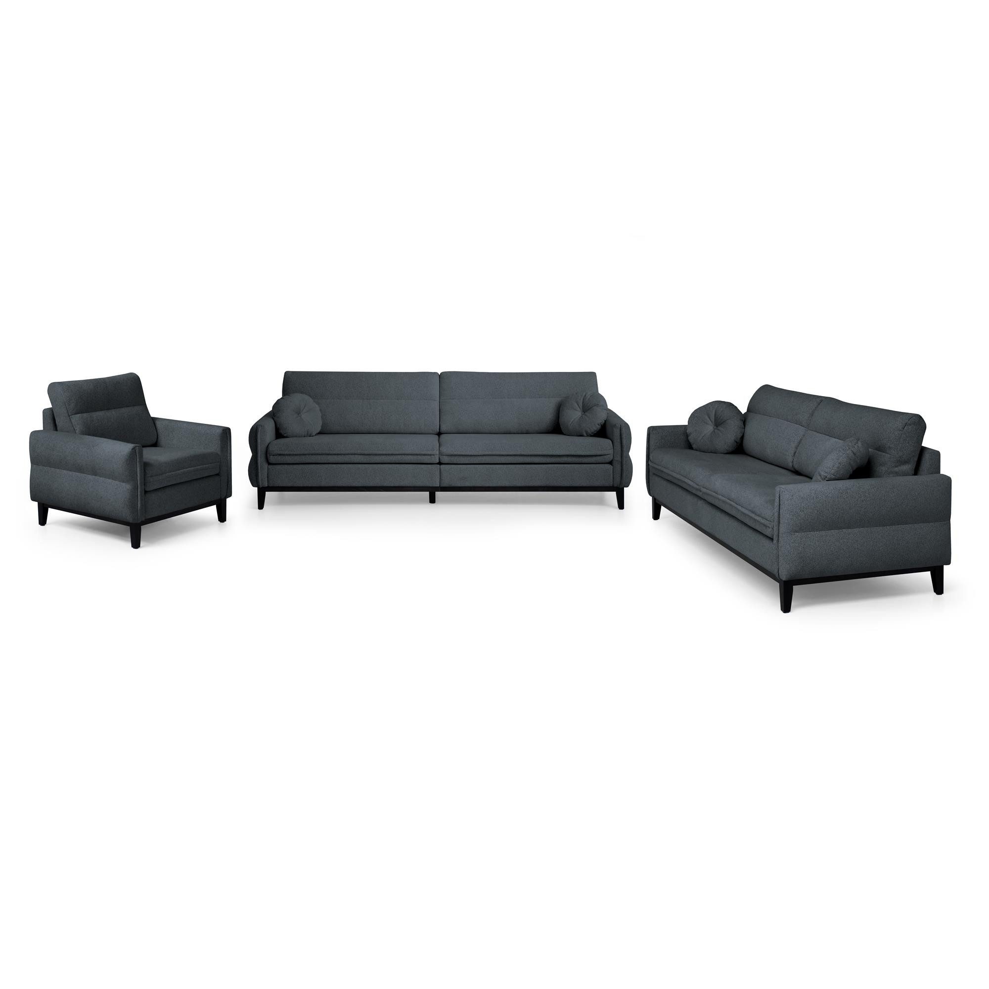 Beautysofa Polstergarnitur in modischer Bouclé-Qualität Belweder 3+2+1, Sof günstig online kaufen
