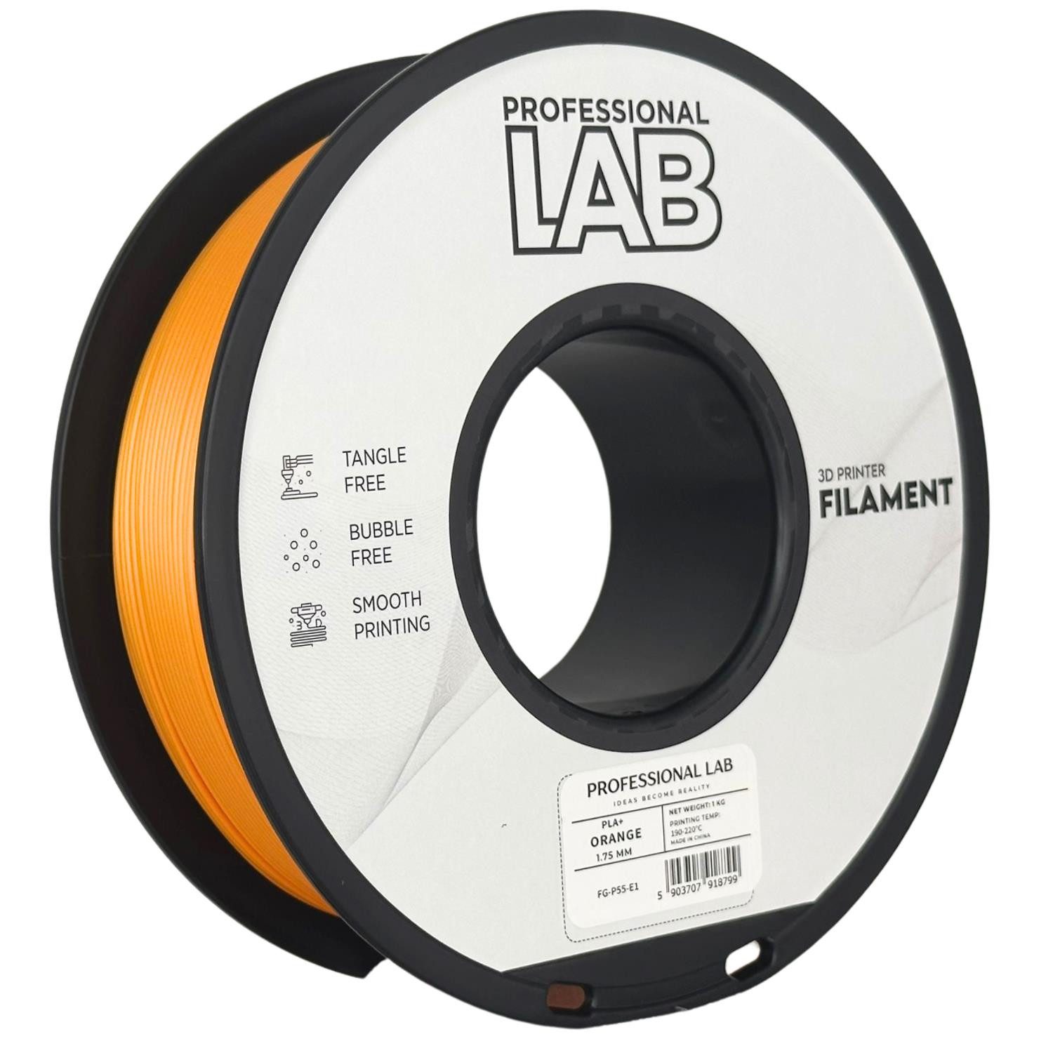 Prof. Lab Filament PLA+ verstärktes PLA Hochfest & schnell 1.75mm – 1kg