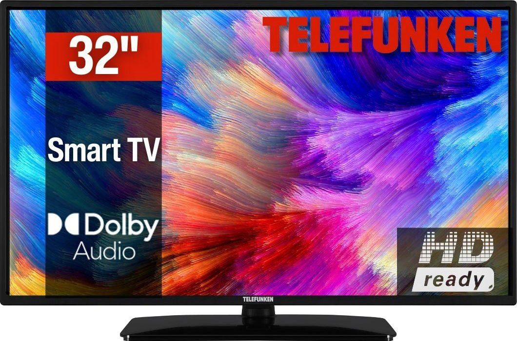 (80 Zoll, Fernseher Smart-TV, D32H554M1CWVI HD-ready, cm/32 Telefunken 12V-Anschluss) LCD-LED