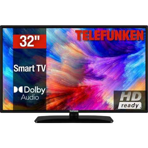 Telefunken D32H554M1CWVI LCD-LED Fernseher (80 cm/32 Zoll, HD-ready, Smart-TV, 12V-Anschluss)