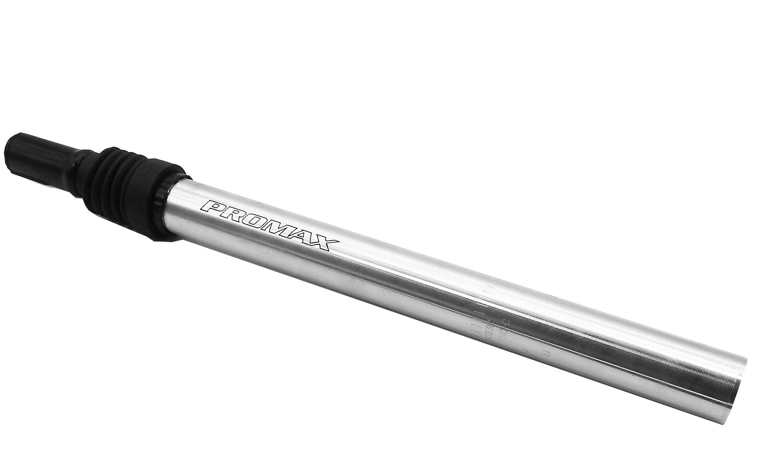 Promax Sattelstütze, Promax Fahrrad gefedert Kerzensattelstütze Alu Ø 27,2mm Silber
