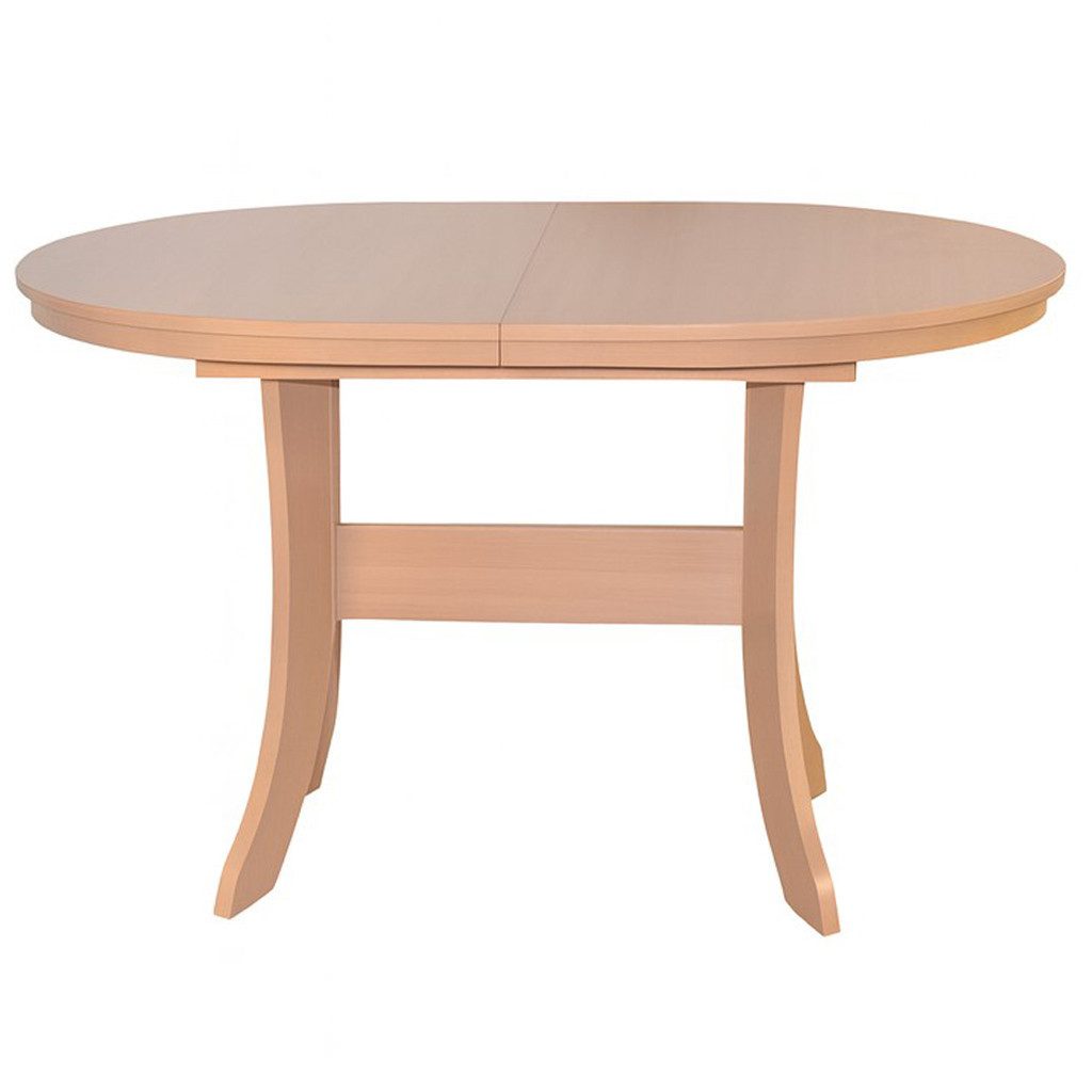 moebel-direkt-online Esstisch Auszugs-Esstisch oval, von 120 cm bis auf 160 cm ausziehbar, Tischplatte ausziehbar. Einlegeplatte unter der Tischplatte