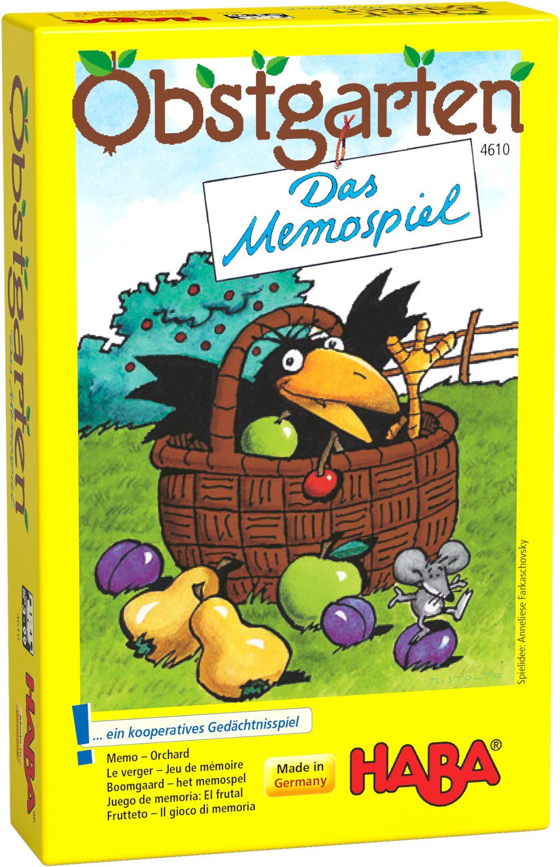 Haba Spiel, Memospiel Obstgarten, Made in Germany