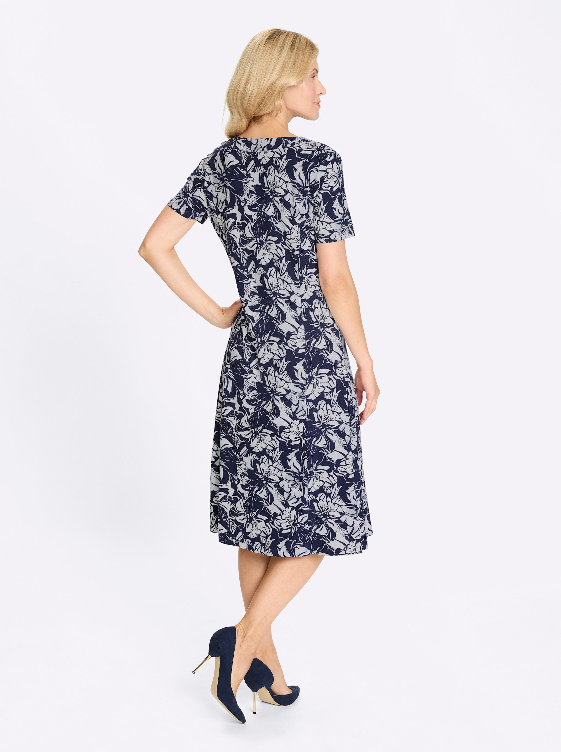 Sieh an! Jerseykleid Jersey-Kleid Kurzarm günstig online kaufen