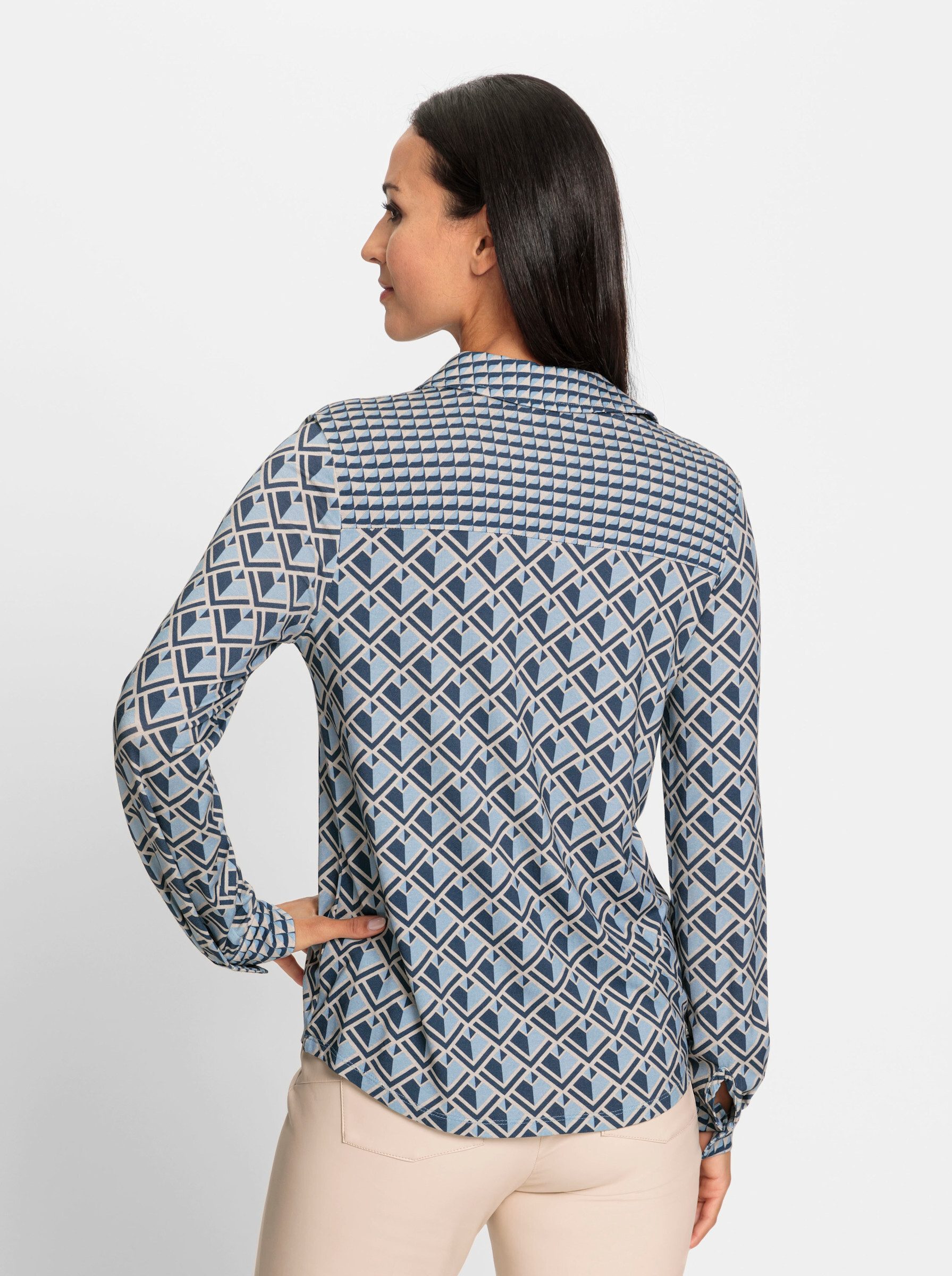 heine Klassische Bluse Druckbluse . günstig online kaufen