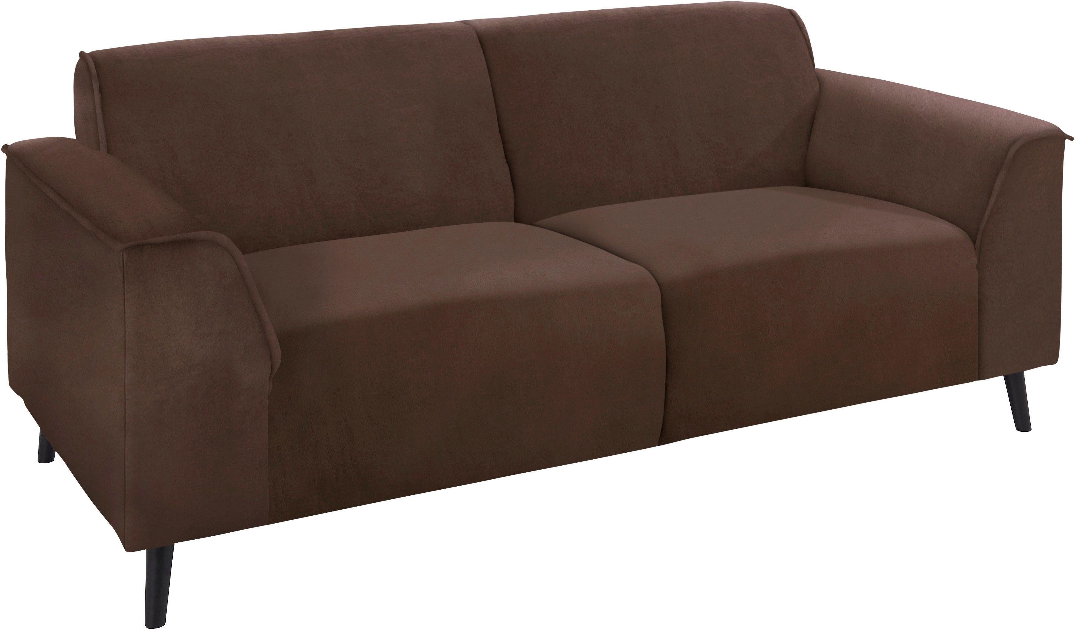 DOMO collection 2,5-Sitzer Amora inklusive komfortablen Federkern für mehr Sitzkomfort, Fußhöhe passend für gängige Saugroboter!