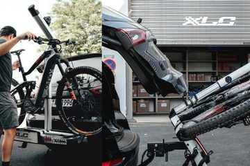 XLC Heckfahrradträger Almada Work-E VC-C07 für 2 E-Bikes abklappbar 60 kg