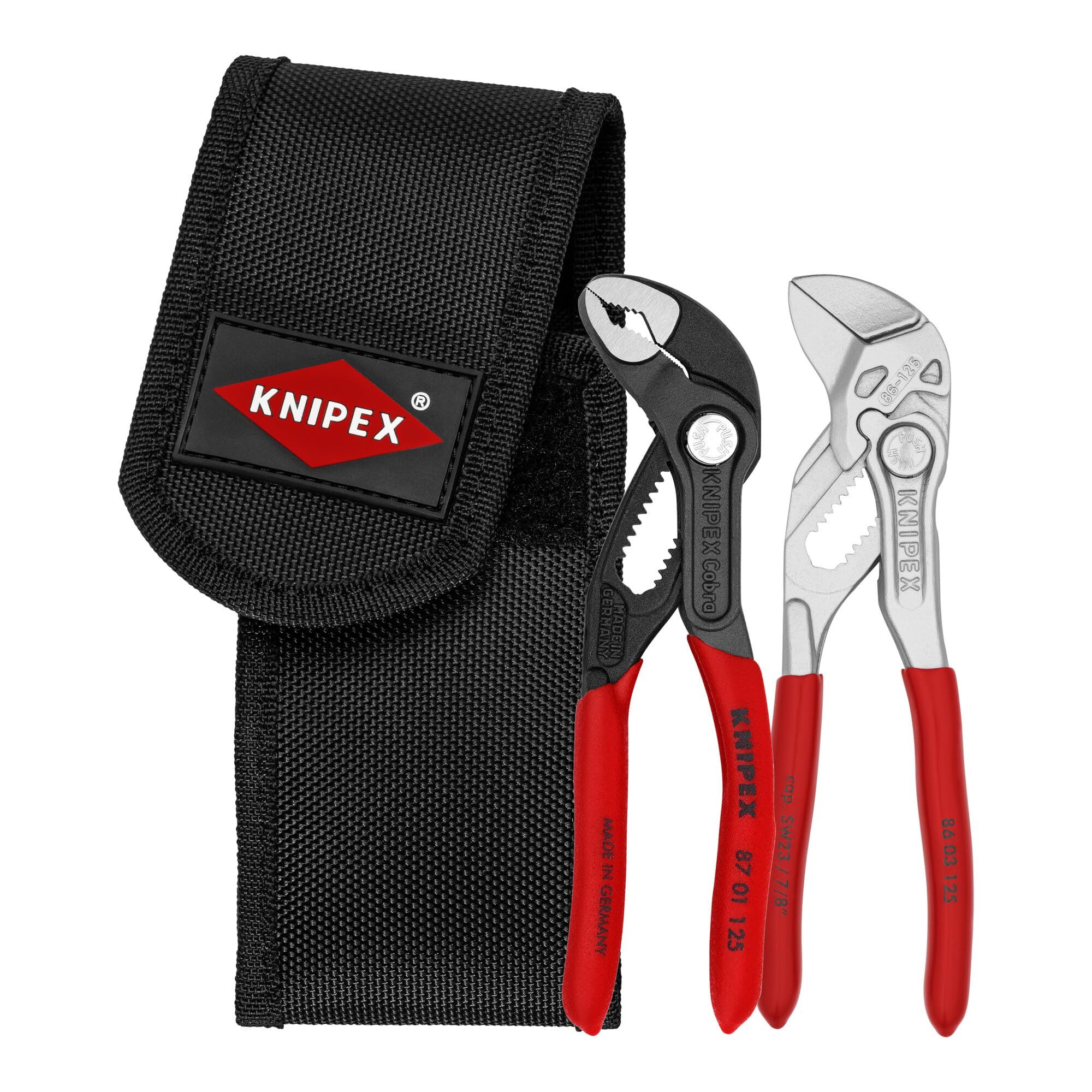 Knipex Zangenset KNIPEX 00 20 72 V04 Mini-Zangenset in Werkzeuggürteltasche 1 x 87 01 1