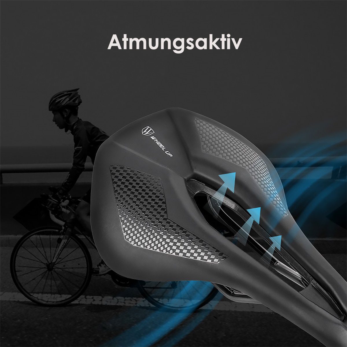 MidGard Fahrradsattel Fahrrad Sattel Rennrad Schlitz mit E-Bike ergonomische MTB (1-tlg) Fahrradsitz