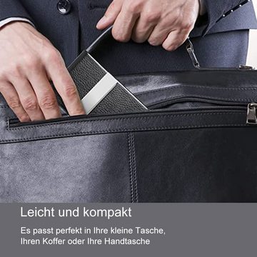 NUODWELL Taschenorganizer Kreditkartenetui aus Edelstahl, Kreditkartenetui für Männer und Frauen