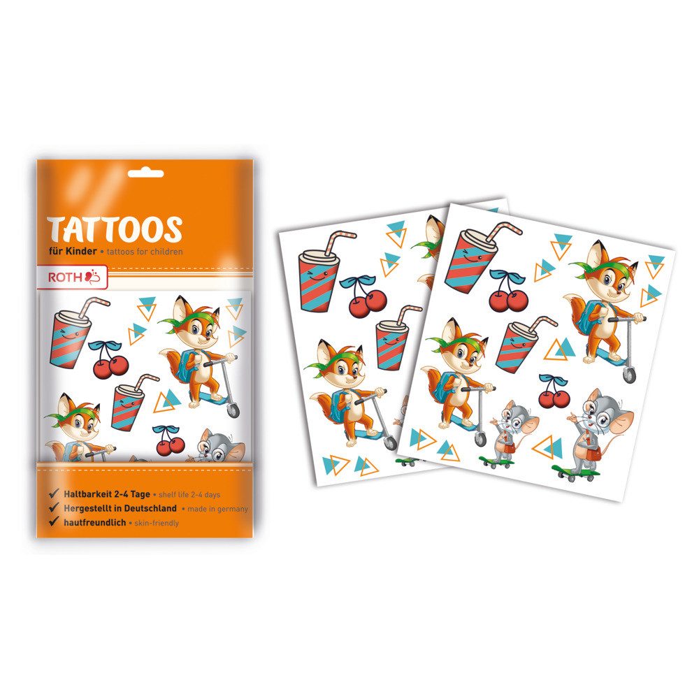 Roth Kindertattoo Roth Kinder-Tattoo Fredo & Fitzi 10,5x16cm
