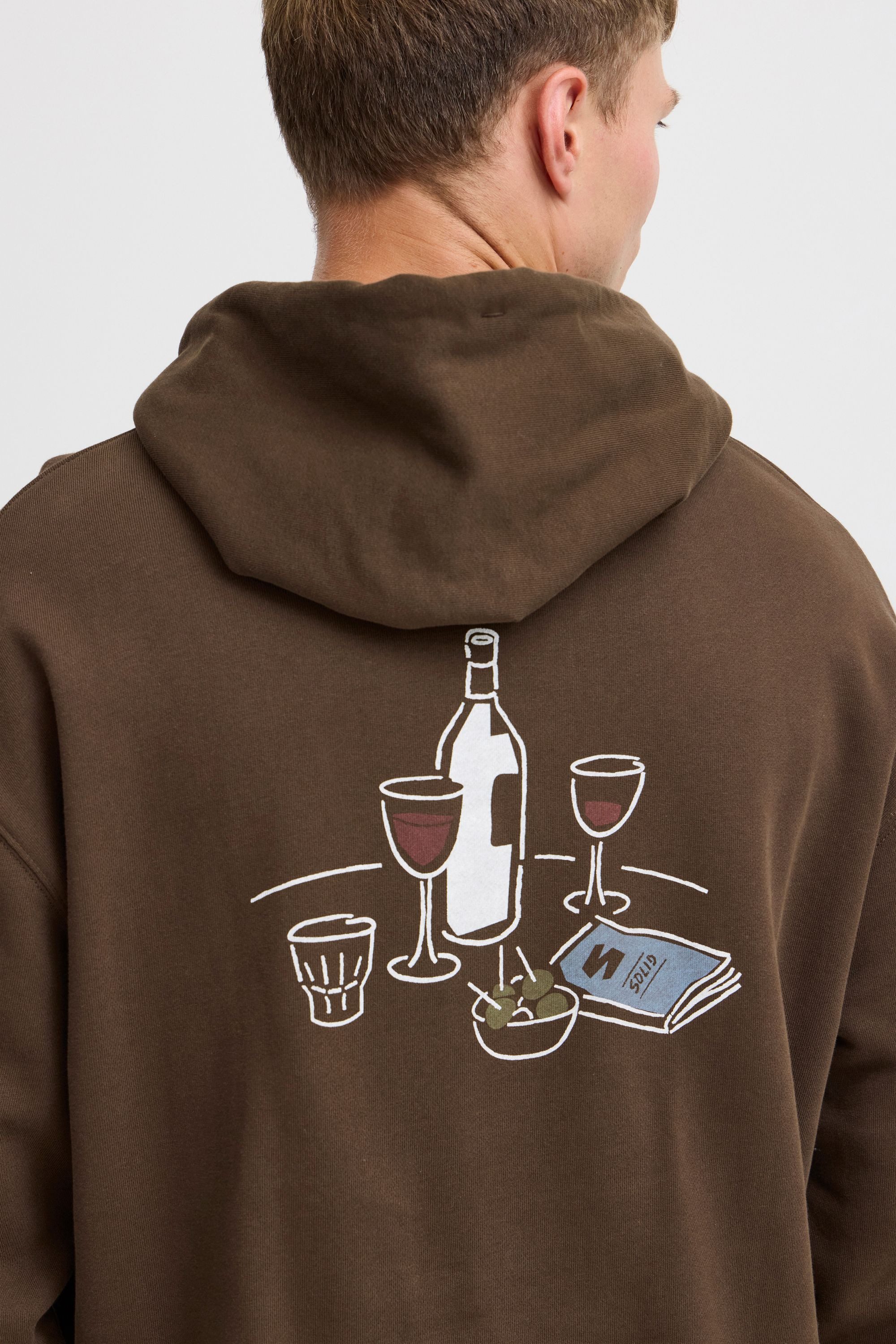 !Solid Hoodie SDMullet Moderner Kapuzenpullover