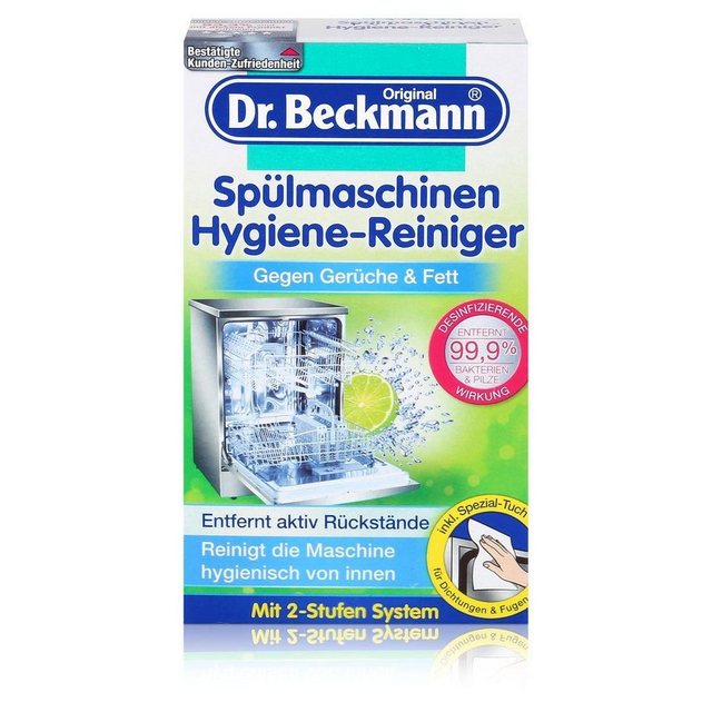 Dr. Beckmann Dr. Beckmann Spülmaschinen Hygiene-Reiniger 75g – Entfernt aktiv Rücks Spülmaschinenreiniger