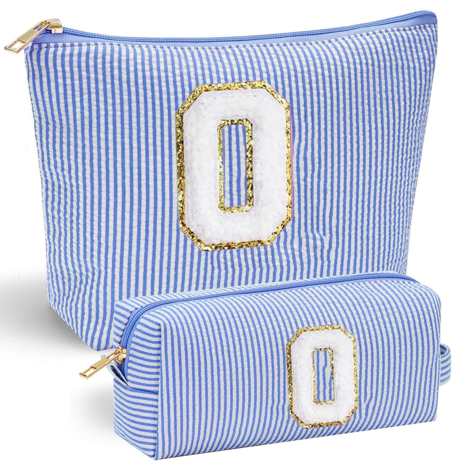 Coonoor Kosmetiktasche Groß Kosmetiktasche Set Kosmetiktaschen mit Buchstaben, Damen Mädchen Geburtstagsgeschenk für Frauen