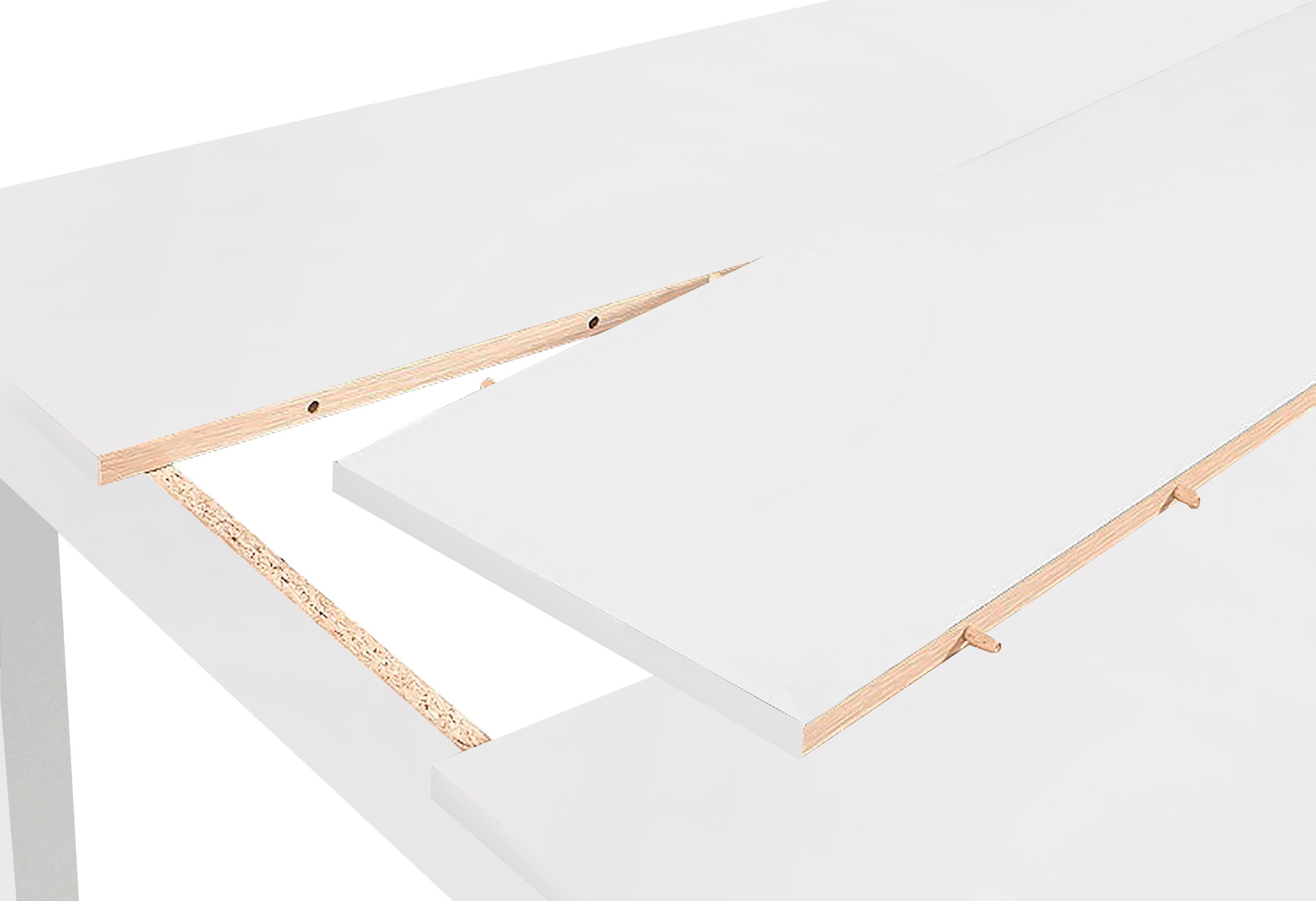 byLIVING Esstisch Nori, Breite 120, 140 oder 160 cm, Mittelplatte wendbar