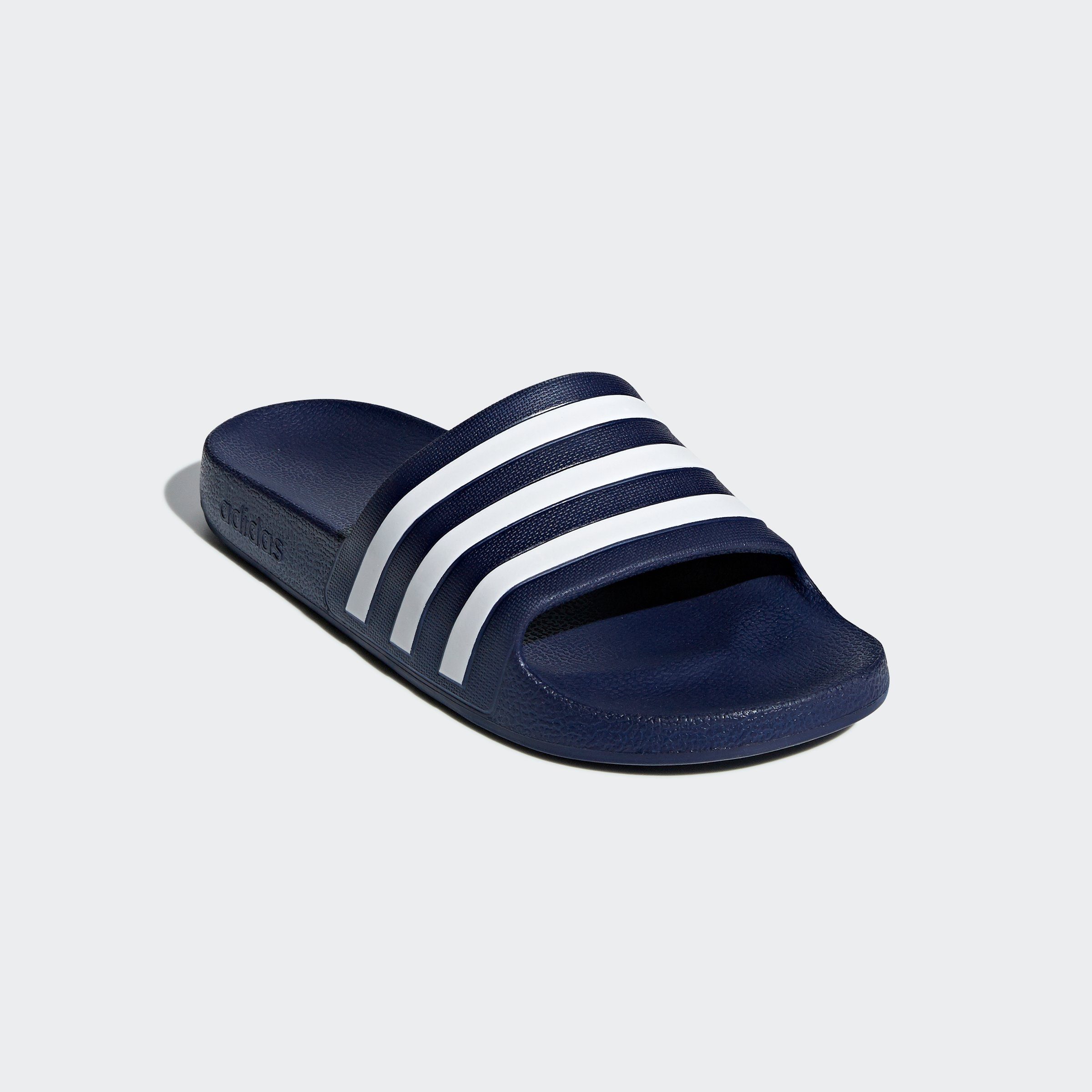 adidas Sportswear AQUA ADILETTE Badesandale Dark Blue / Cloud White / Dark Blue